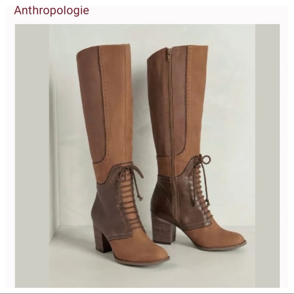 Anthropologie Shoes - Anthropologie TARA SADDLE BOOTS by FARYLROBIN Color block brown leather Size 6